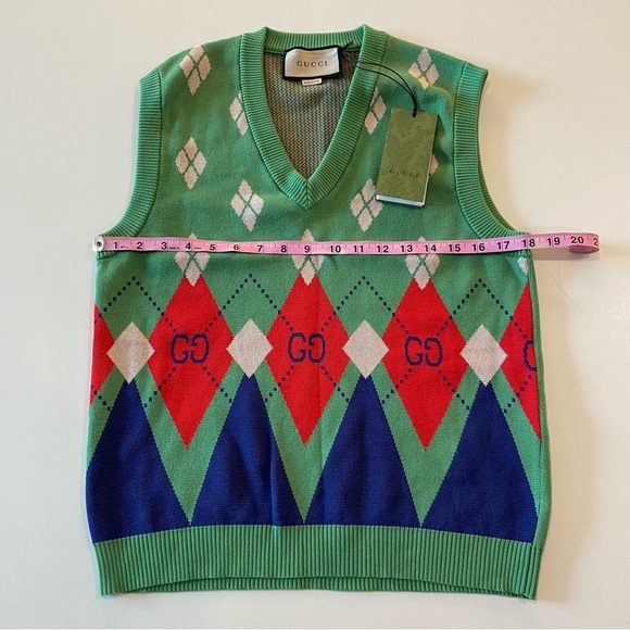 Gucci Agyle Knit Sweater Vest - Picture 13 of 16